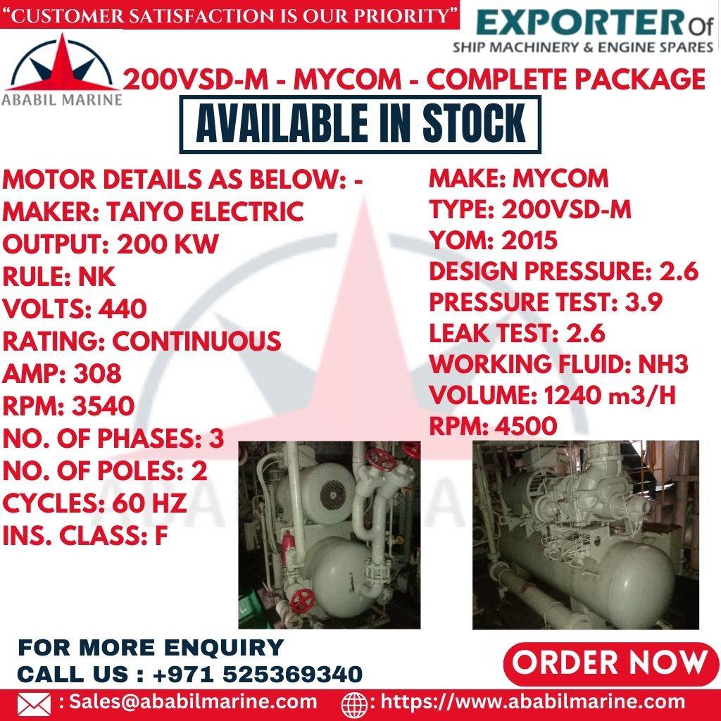 200VSD-M - MYCOM - COMPLETE PACKAGE Ababil Marine