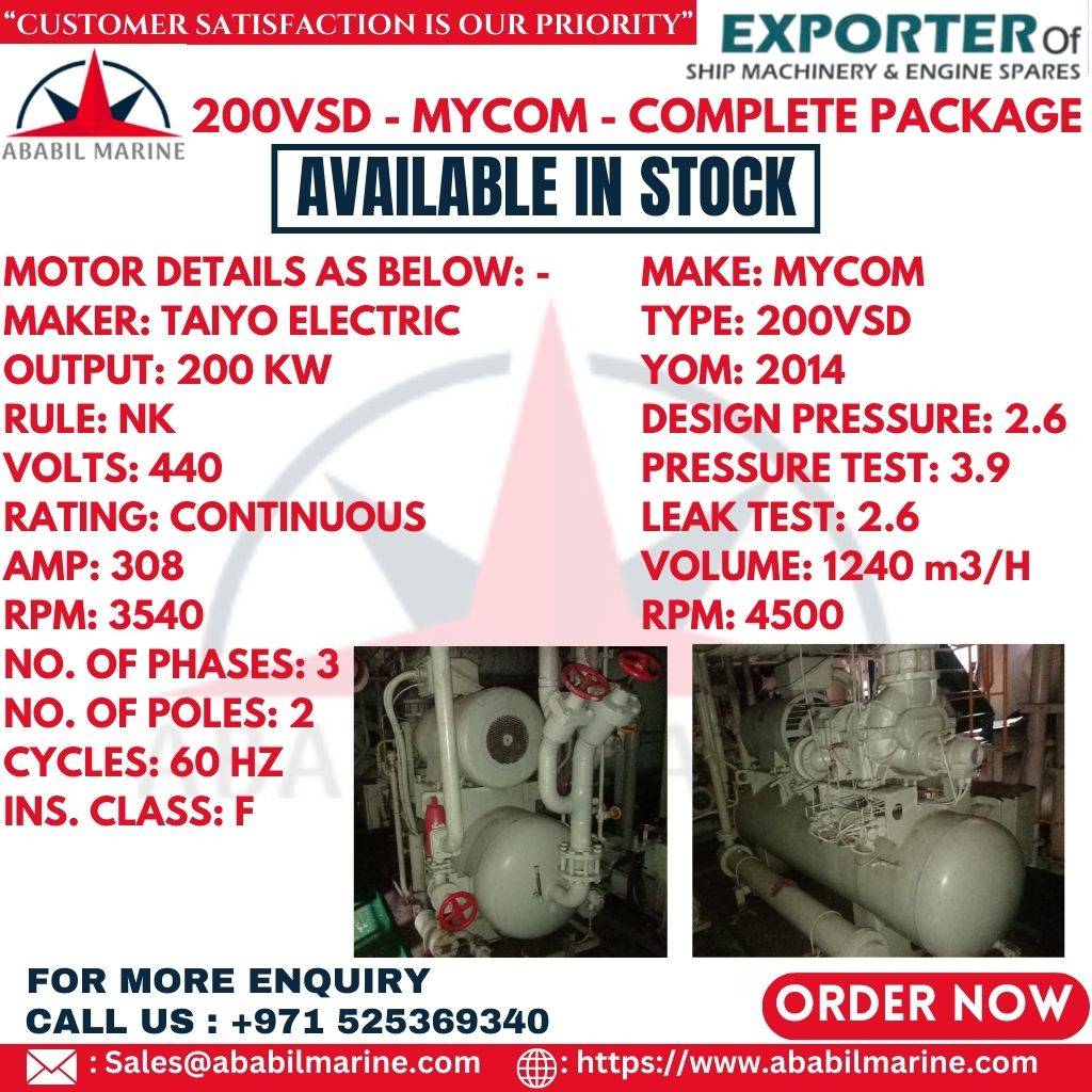 200VSD - MYCOM - COMPLETE PACKAGE  Ababil Marine