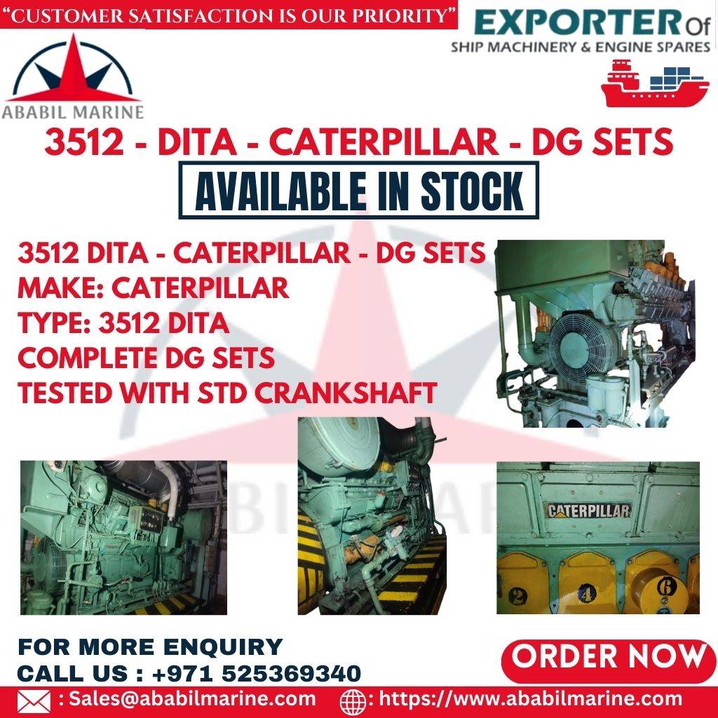 3512 DITA - CATERPILLAR - DG SETS Ababil Marine