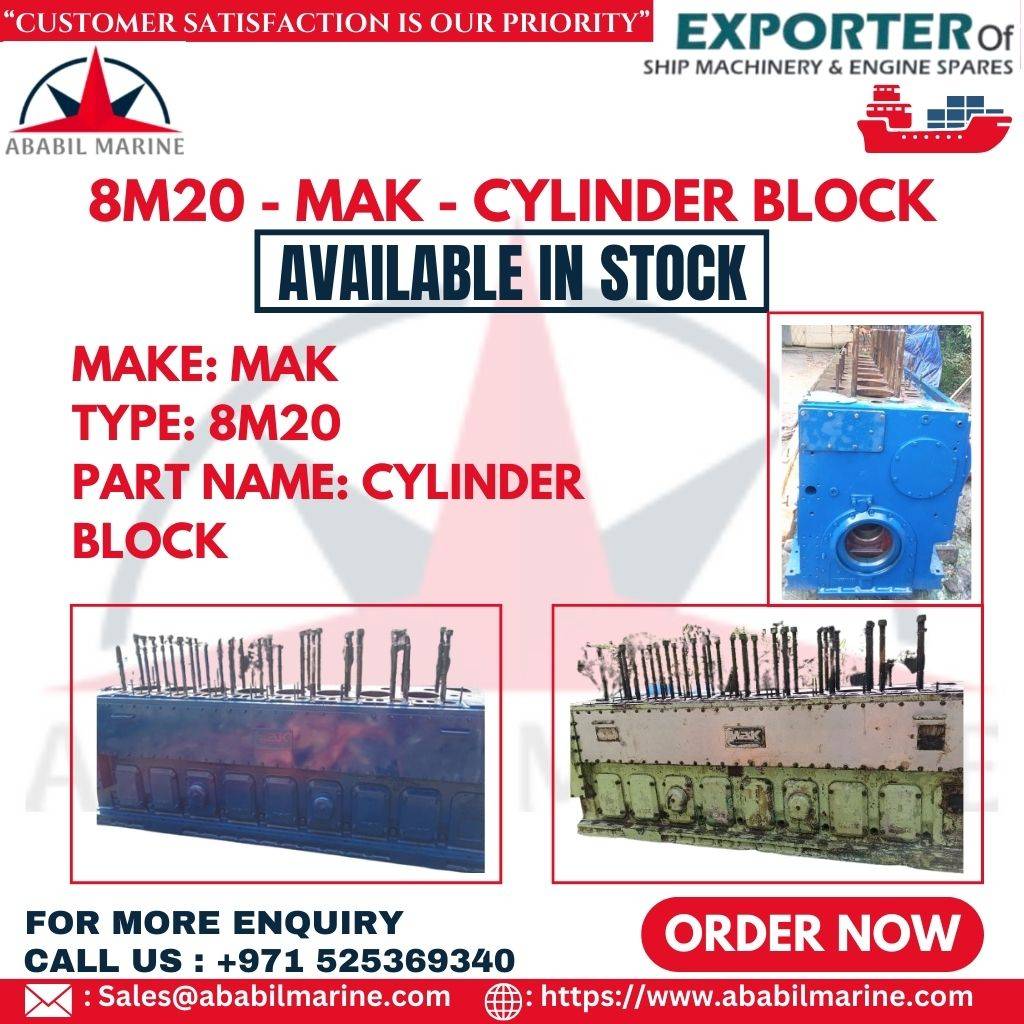 8M20 - MAK - CYLINDER BLOCK Ababil Marine