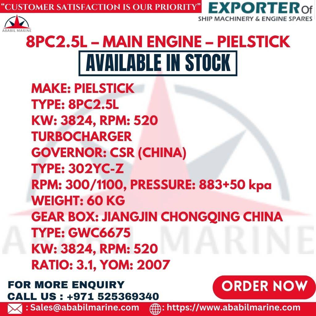 8PC2.5L – MAIN ENGINE – PIELSTICK Ababil Marine