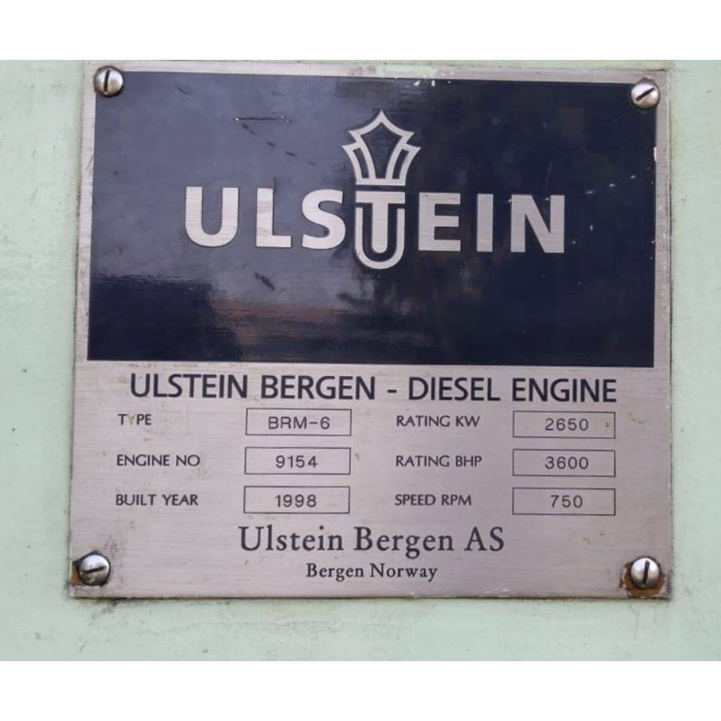 BERGEN BRM 6 COMPLETE ENGINE, CRANKSHAFT, CYLINDER BLOCK & OTHER SPARES Ababil Marine