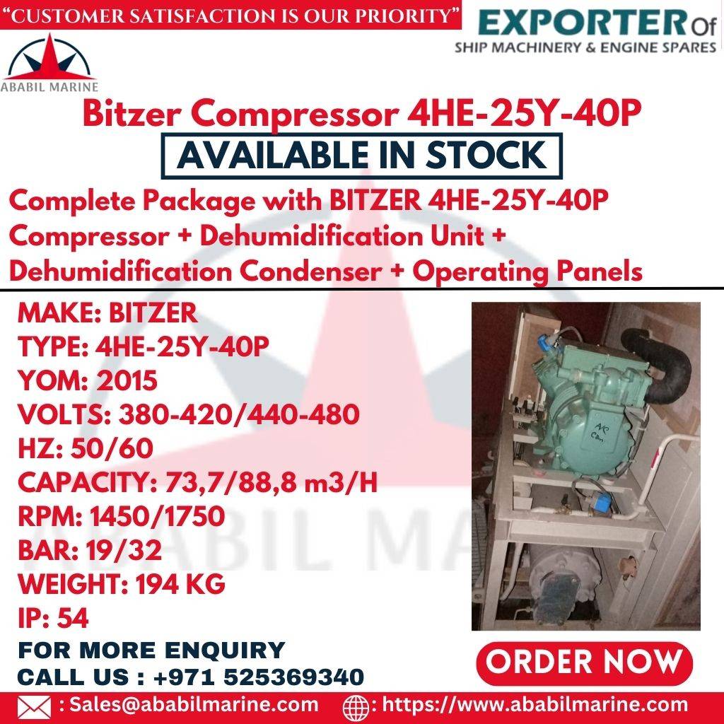 Bitzer Compressor 4HE-25Y-40P Ababil Marine