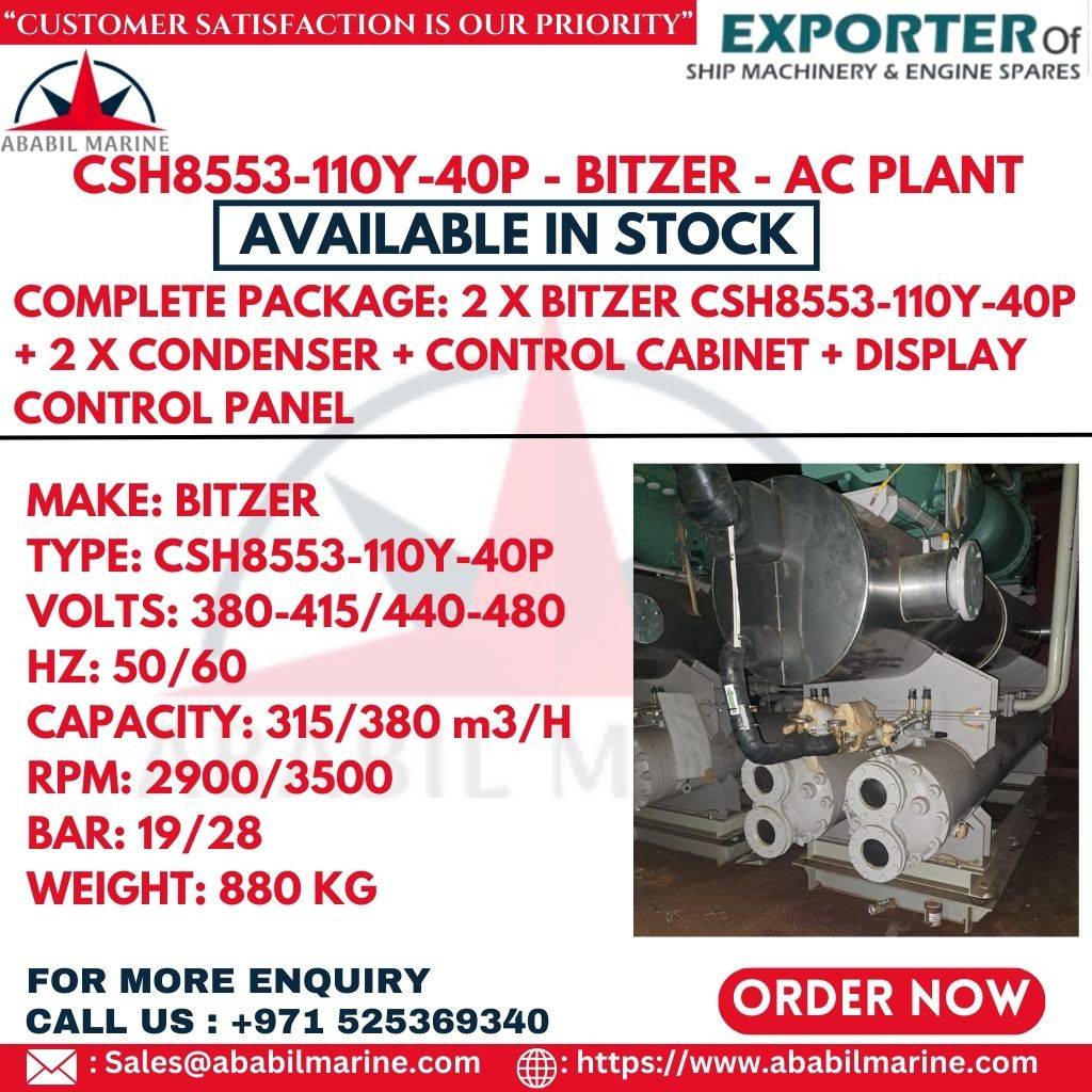 CSH8553-110Y-40P - BITZER - AC PLANT Ababil Marine