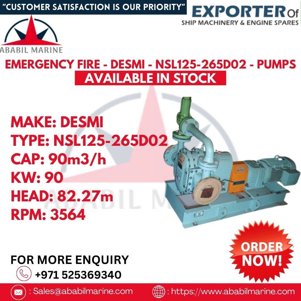 NSL125-265D02 - EMERGENCY FIRE - DESMI - PUMPS Ababil Marine