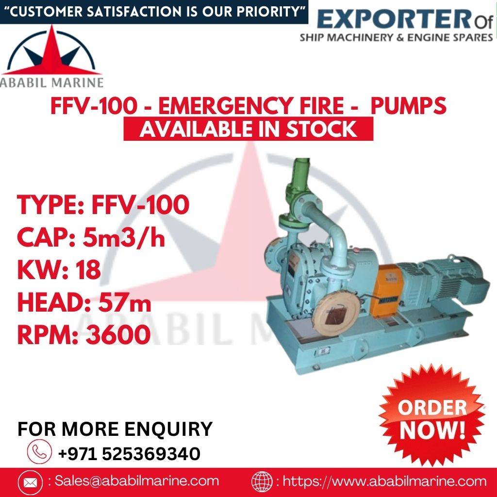 FFV-100 - EMERGENCY FIRE -  PUMPS Ababil Marine