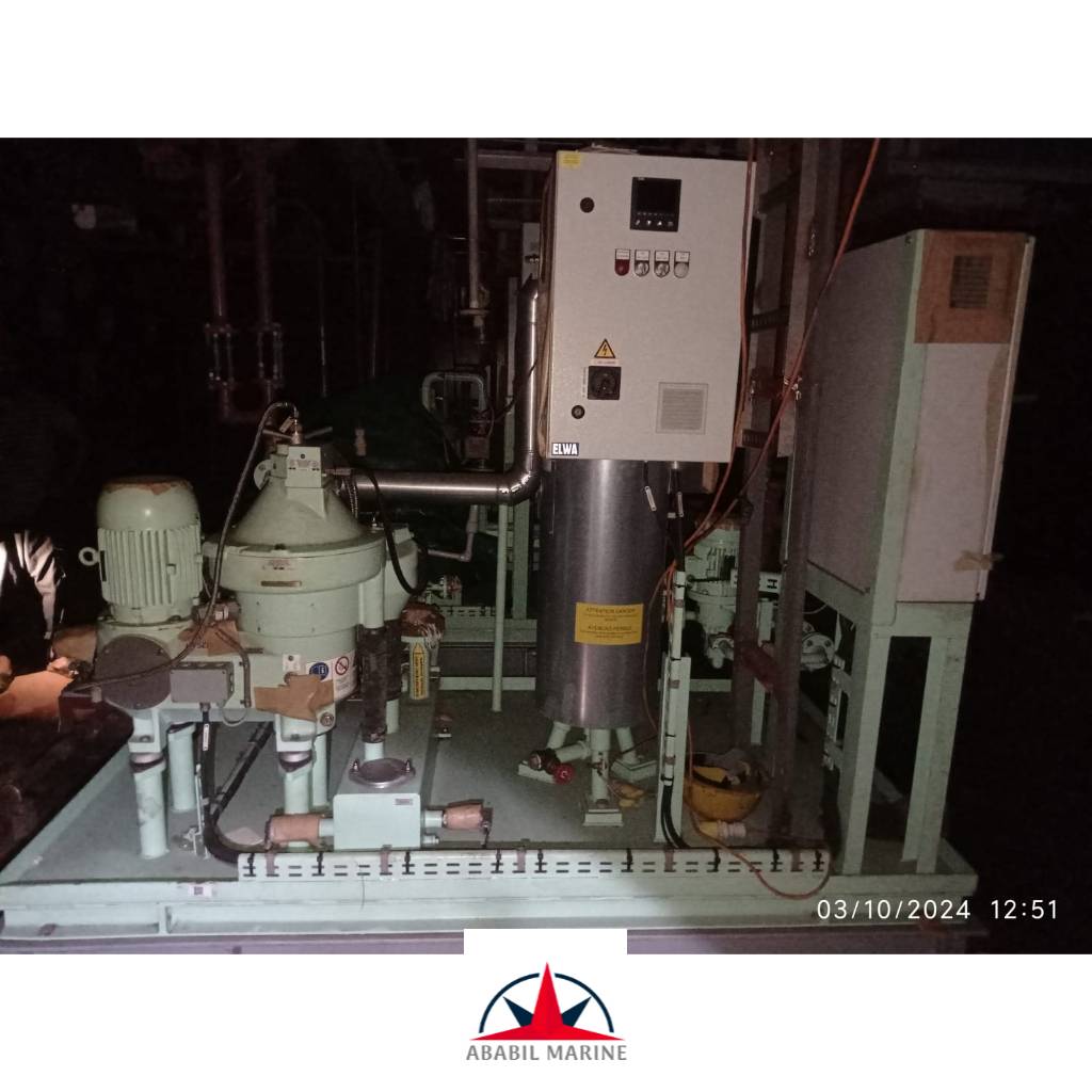 FUEL OIL TREATMENT PLANT - OCU1-OSE20-91-067 - WESTFALIA Ababil Marine