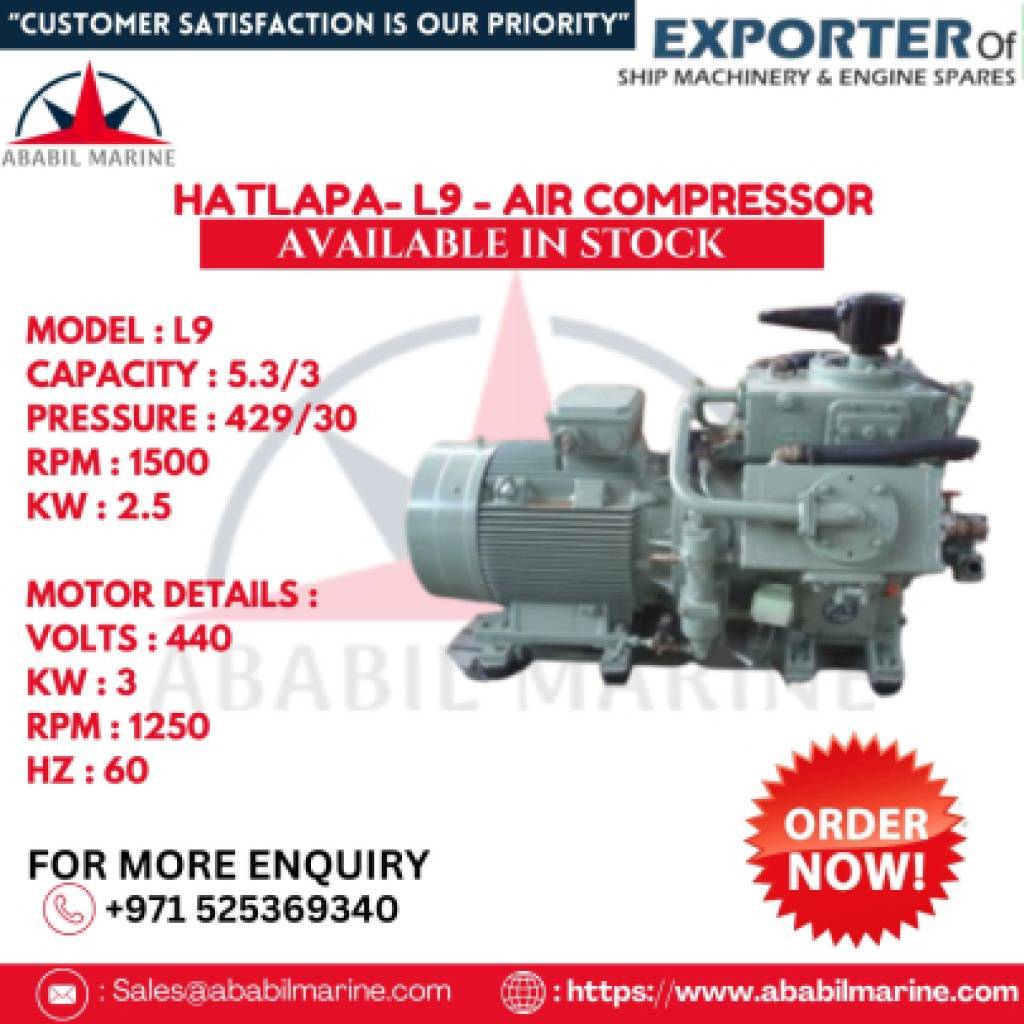 HATLAPA - AIR COMPRESSOR - L-9 Ababil Marine