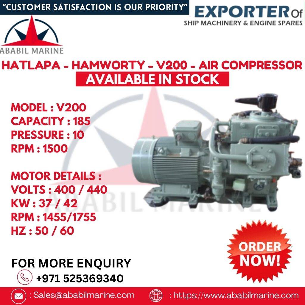 V200 - HATLAPA - HAMWORTY - AIR COMPRESSOR Ababil Marine