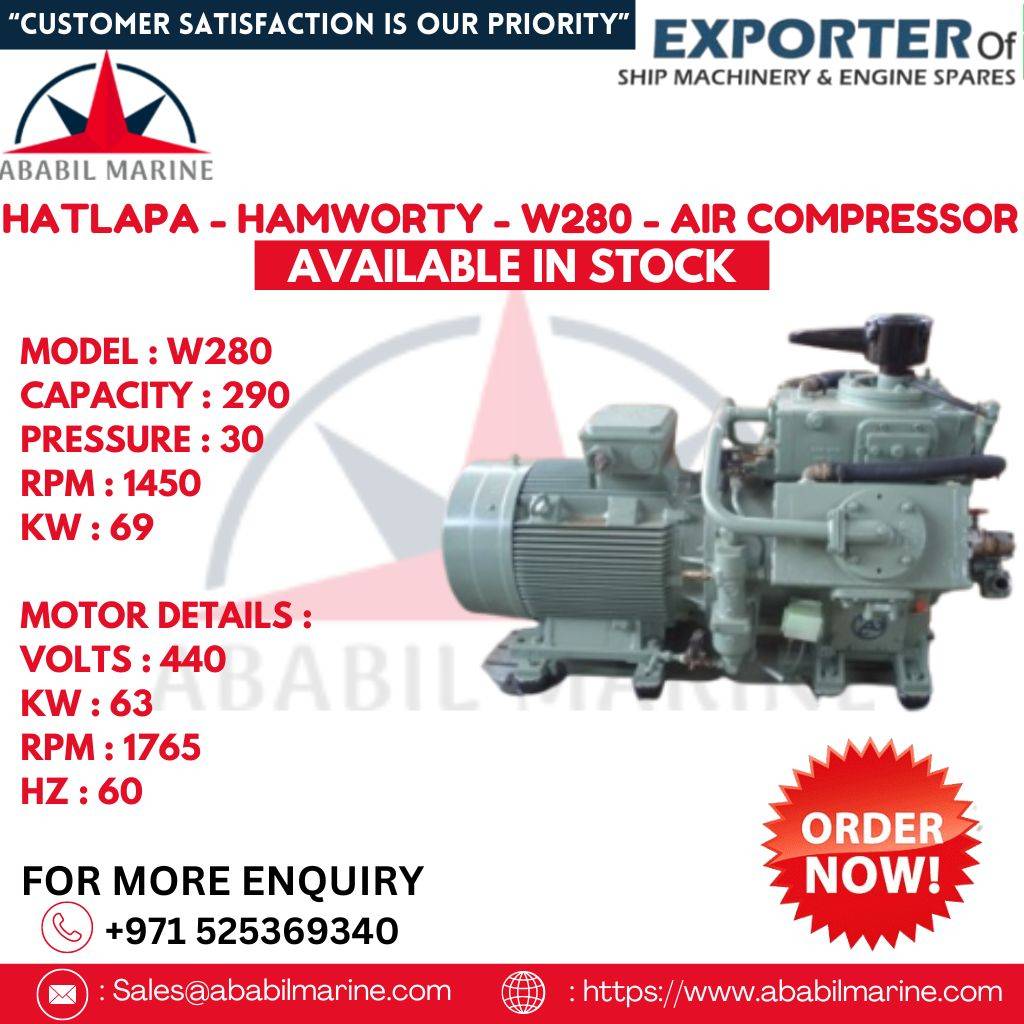 W280 - HATLAPA - HAMWORTY - AIR COMPRESSOR Ababil Marine