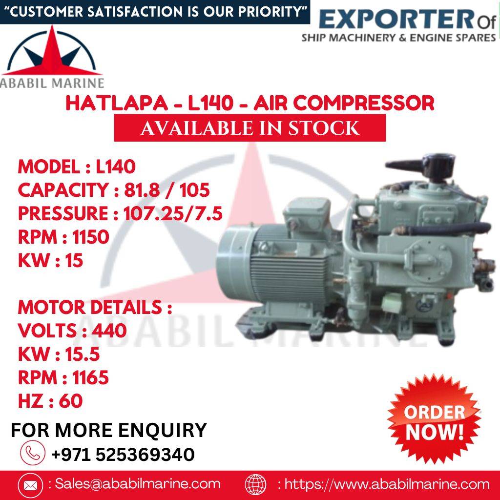 L140 - HATLAPA - AIR COMPRESSOR Ababil Marine