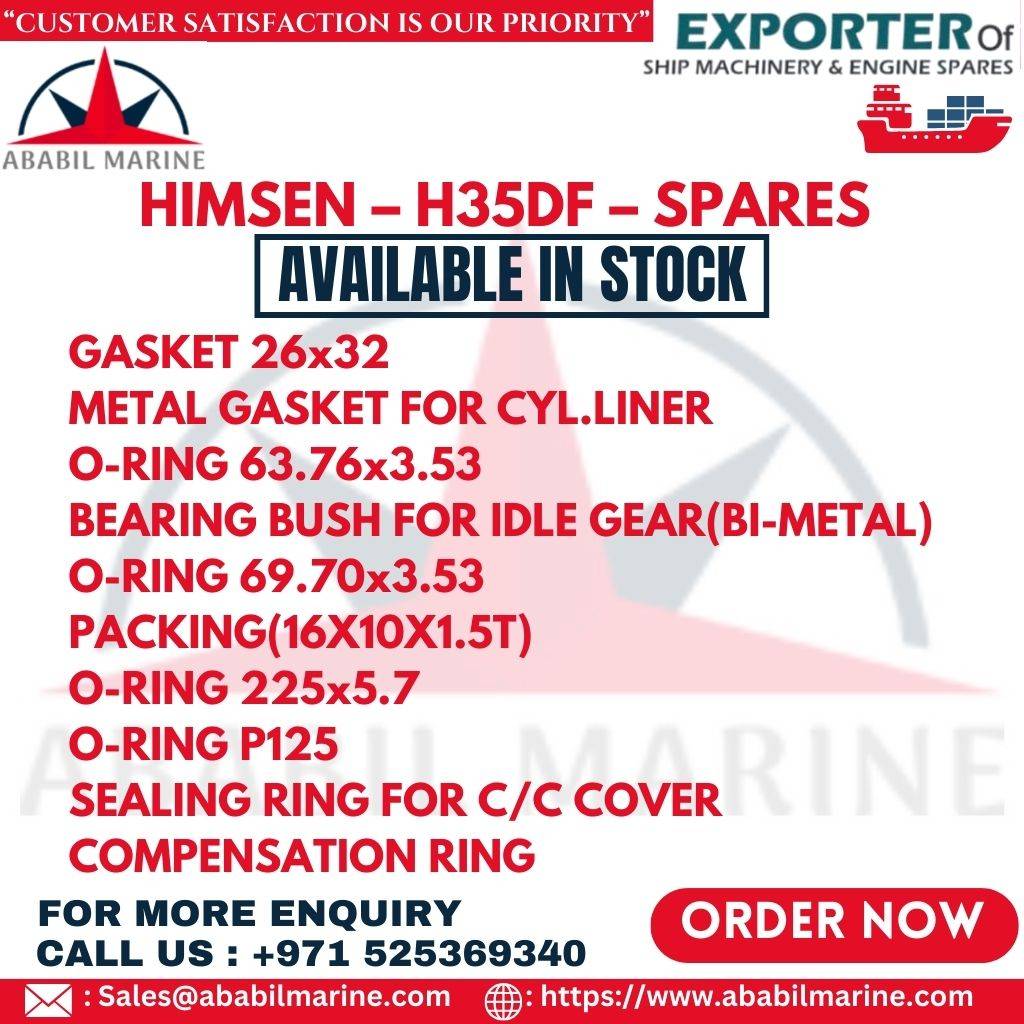 HIMSEN – H35DF – SPARES – BEARING BUSH FOR IDLE GEAR(BI-METAL) – LDFV35000-222 Ababil Marine