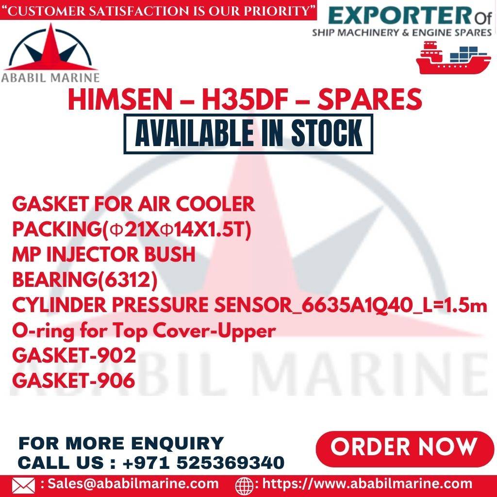 HIMSEN – H35DF – SPARES – O-ring for Top Cover-Upper – LDFV21100-806 Ababil Marine