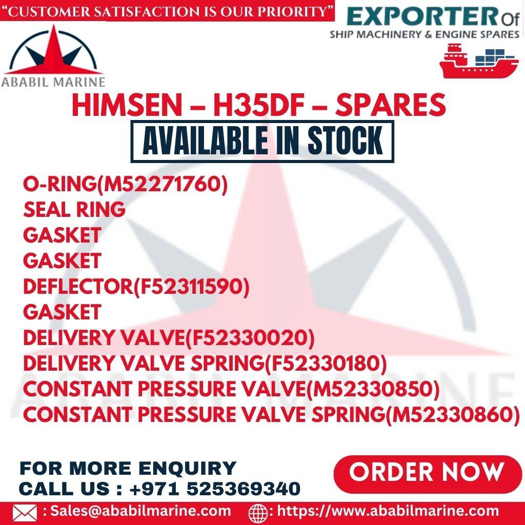 HIMSEN – H35DF – SPARES – GASKET – LDFV51000-123 Ababil Marine