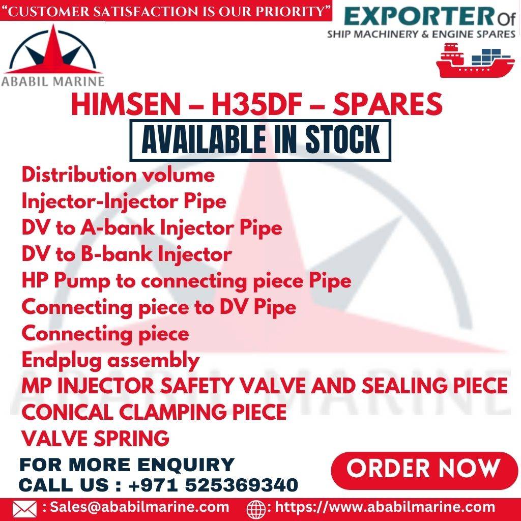 HIMSEN – H35DF – SPARES – Connecting piece – LDFV52002-100-09 Ababil Marine