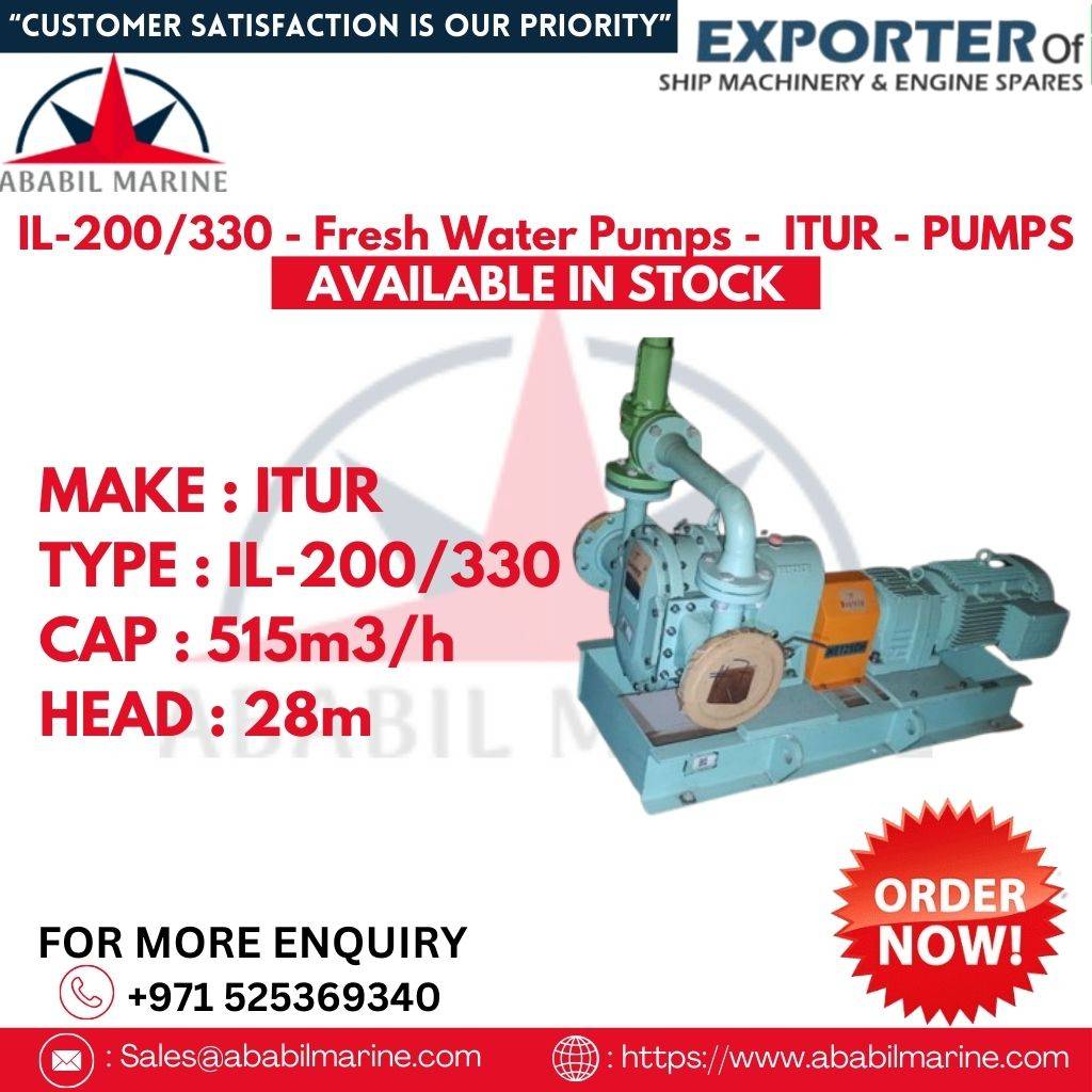 IL-200/330 - Fresh Water Pumps -  ITUR - PUMPS Ababil Marine