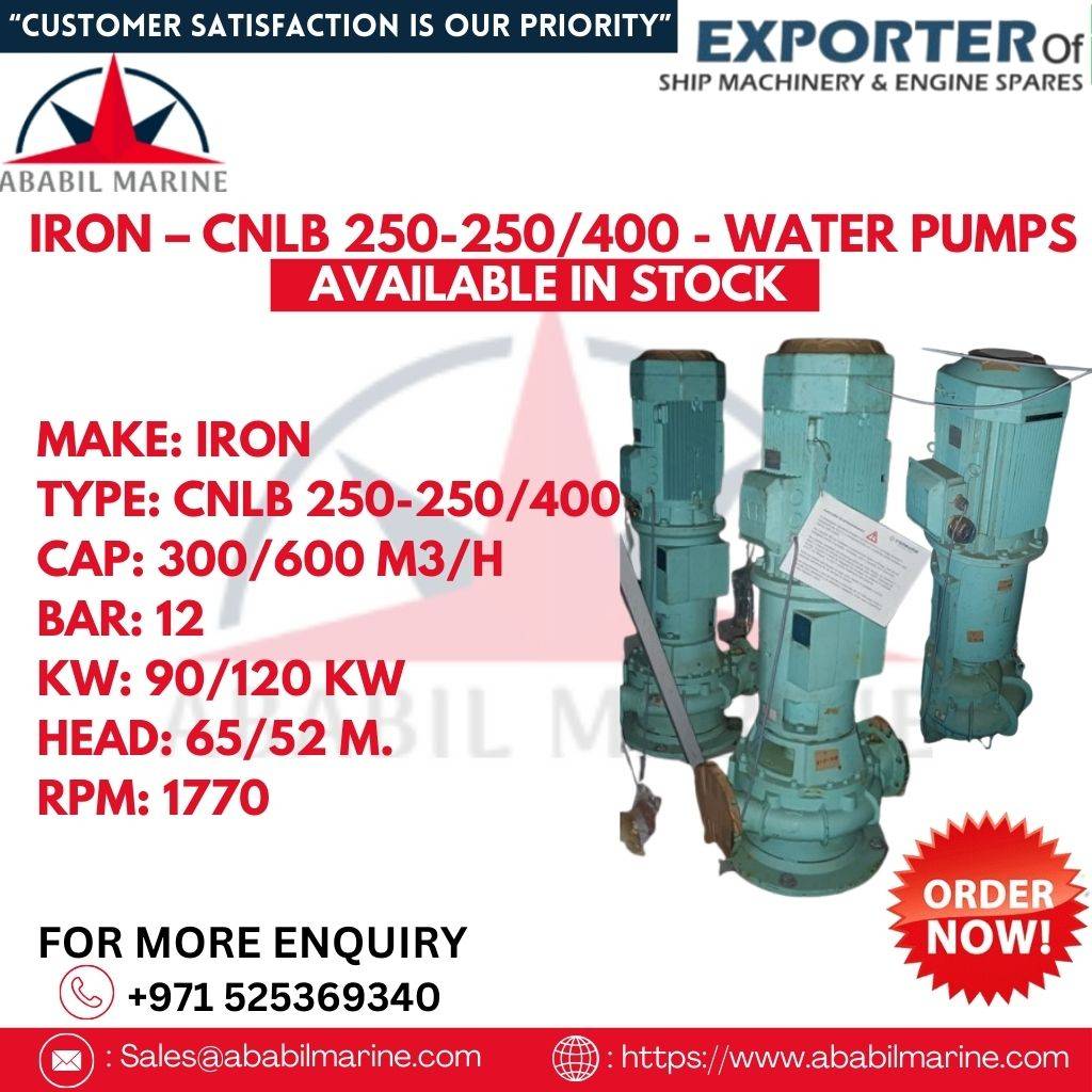 IRON – CNLB 250-250/400 - WATER PUMPS  Ababil Marine