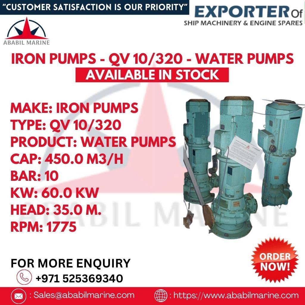 IRON PUMPS - QV 10/320 - WATER PUMPS Ababil Marine