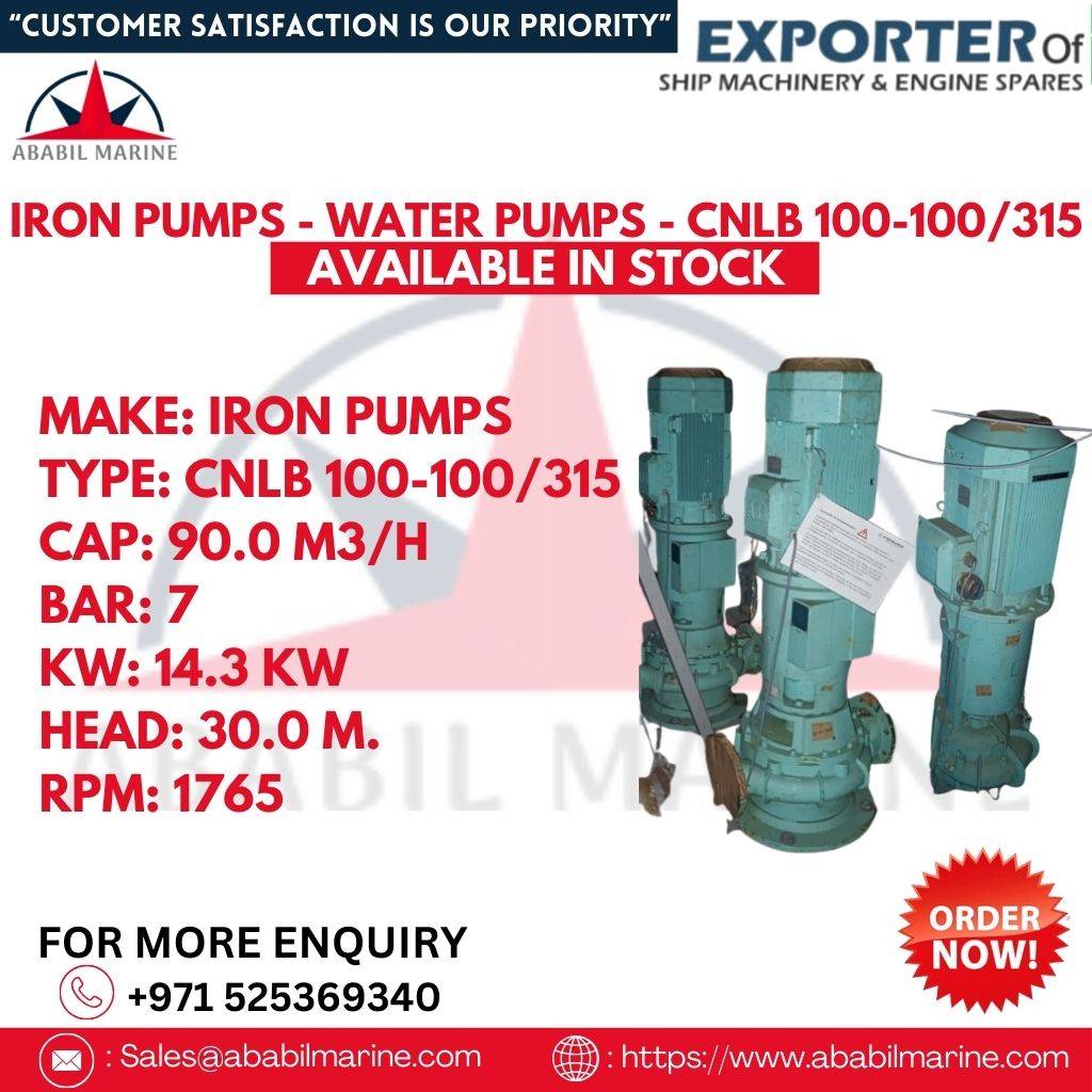 IRON PUMPS - WATER PUMPS - CNLB 100-100/315 Ababil Marine