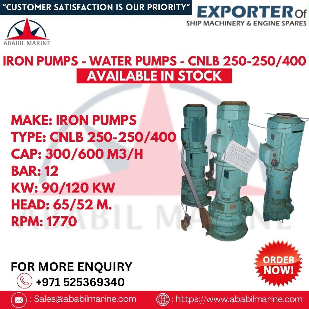IRON PUMPS - WATER PUMPS - CNLB 250-250/400 Ababil Marine