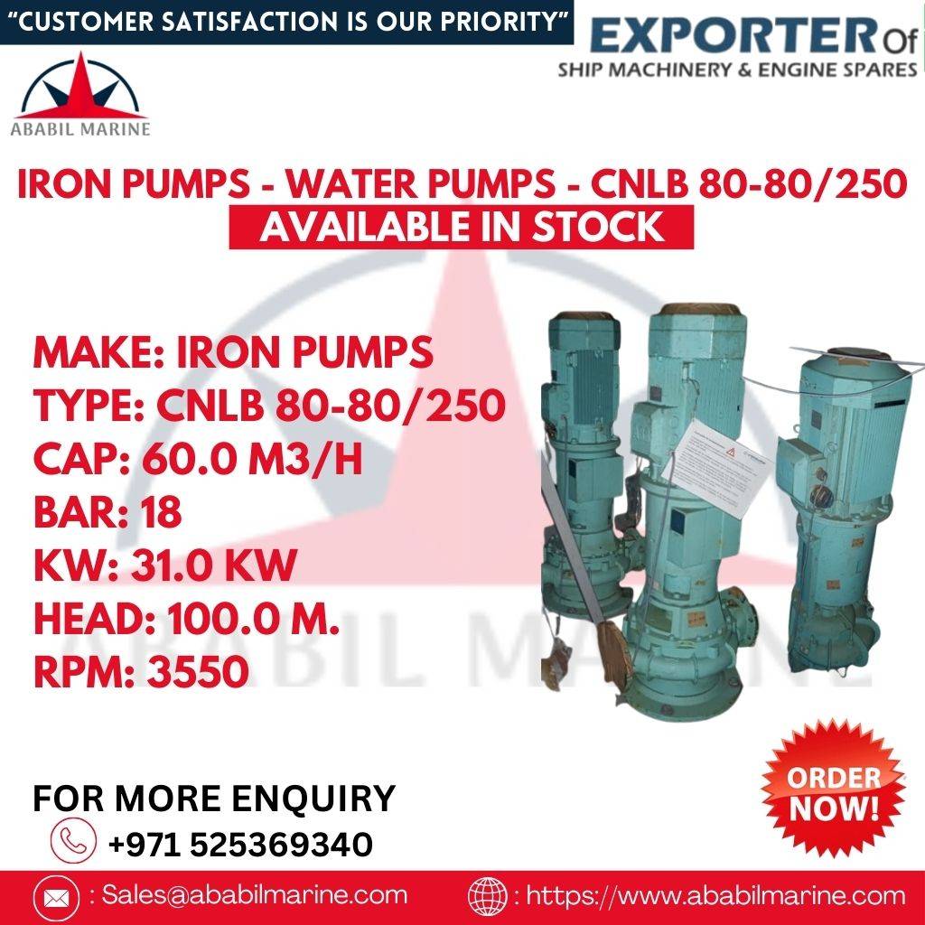 IRON PUMPS - WATER PUMPS - CNLB 80-80/250 Ababil Marine