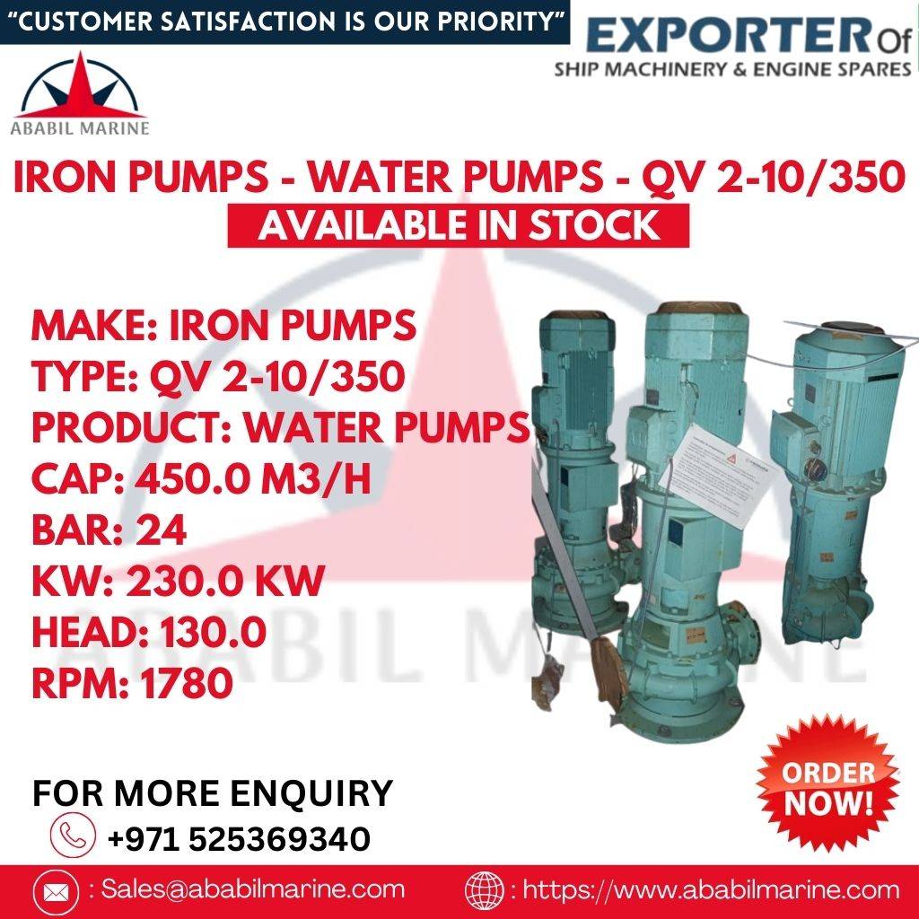 IRON PUMPS - WATER PUMPS - QV 2-10/350 Ababil Marine