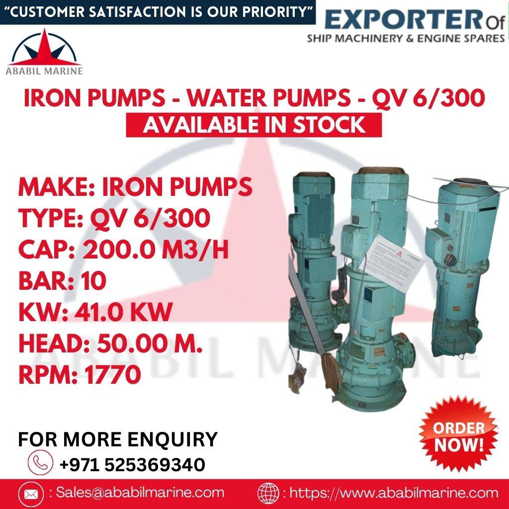 IRON PUMPS - WATER PUMPS - QV 6/300 Ababil Marine