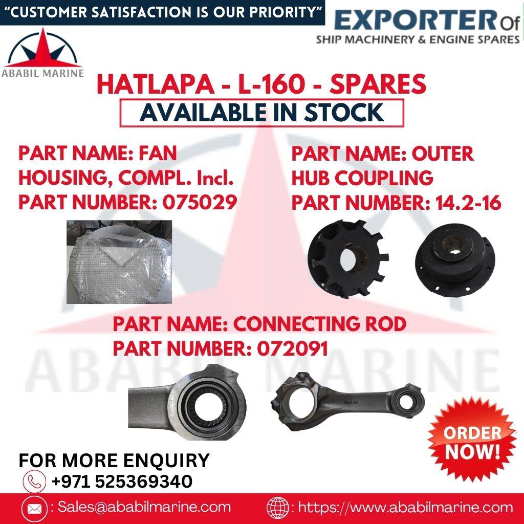 L-160 - HATLAPA - FAN HOUSING, COMPL. Incl. - 075029 - SPARES Ababil Marine