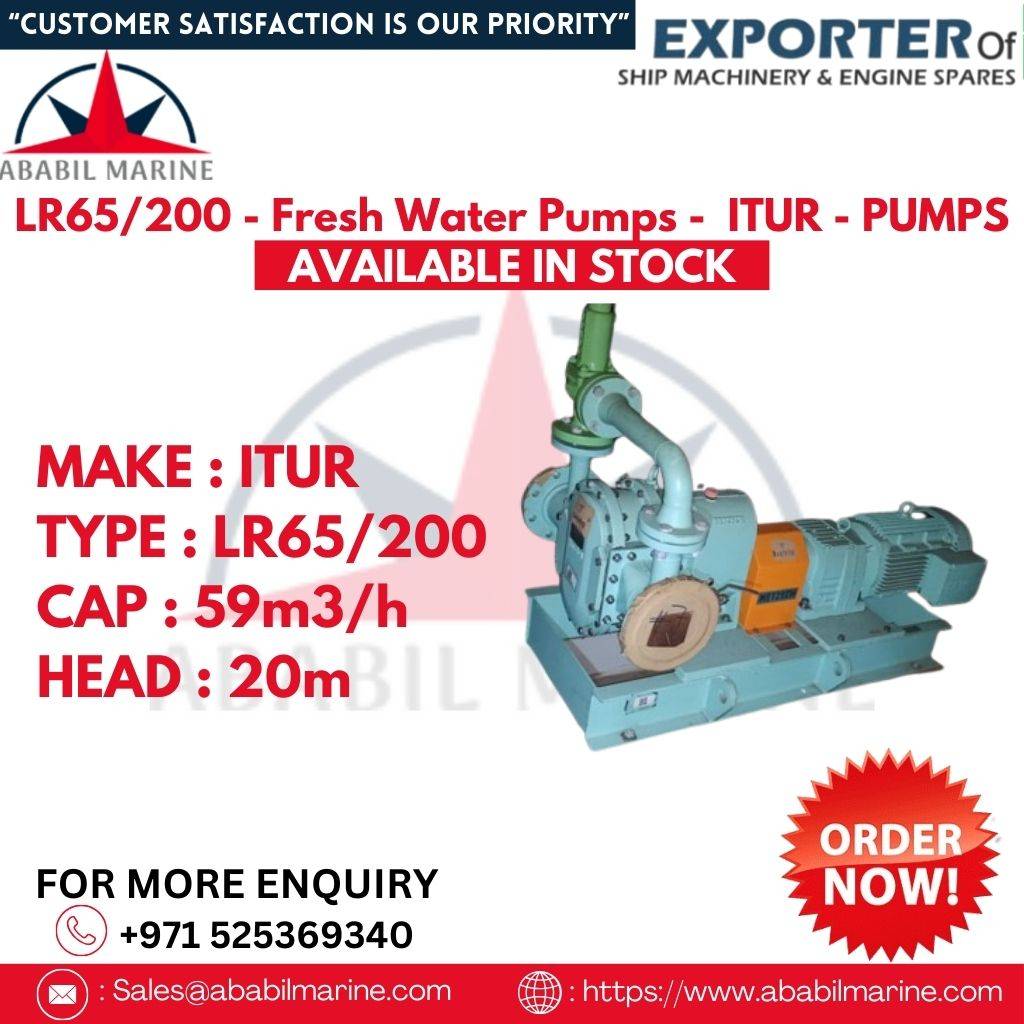 LR65/200 - Fresh Water Pumps -  ITUR - PUMPS Ababil Marine