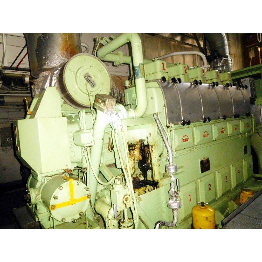 MAN B&W 5L23/30H, 5L23/30 COMPLETE ENGINE-CRANKSHAFT-CYLINDER BLOCK-BED PLATE Ababil Marine