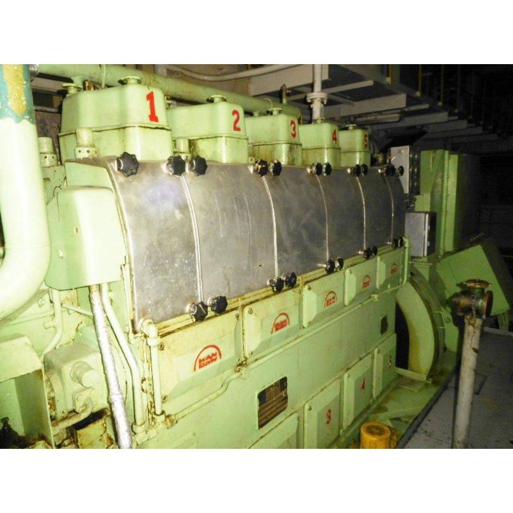 MAN B&W 5L23/30H, 5L23/30 COMPLETE ENGINE-CRANKSHAFT-CYLINDER BLOCK-BED PLATE Ababil Marine