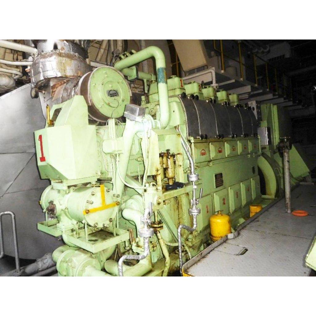 MAN B&W 5L23/30H, 5L23/30 COMPLETE ENGINE-CRANKSHAFT-CYLINDER BLOCK-BED PLATE Ababil Marine