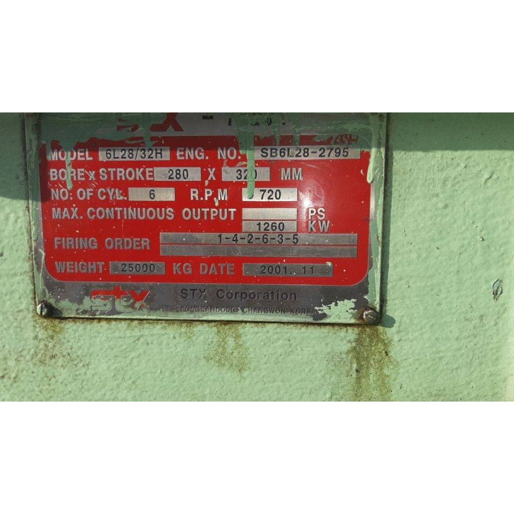 MAN B&W 6L28/32H DIESEL ENGINE & DG SET Ababil Marine