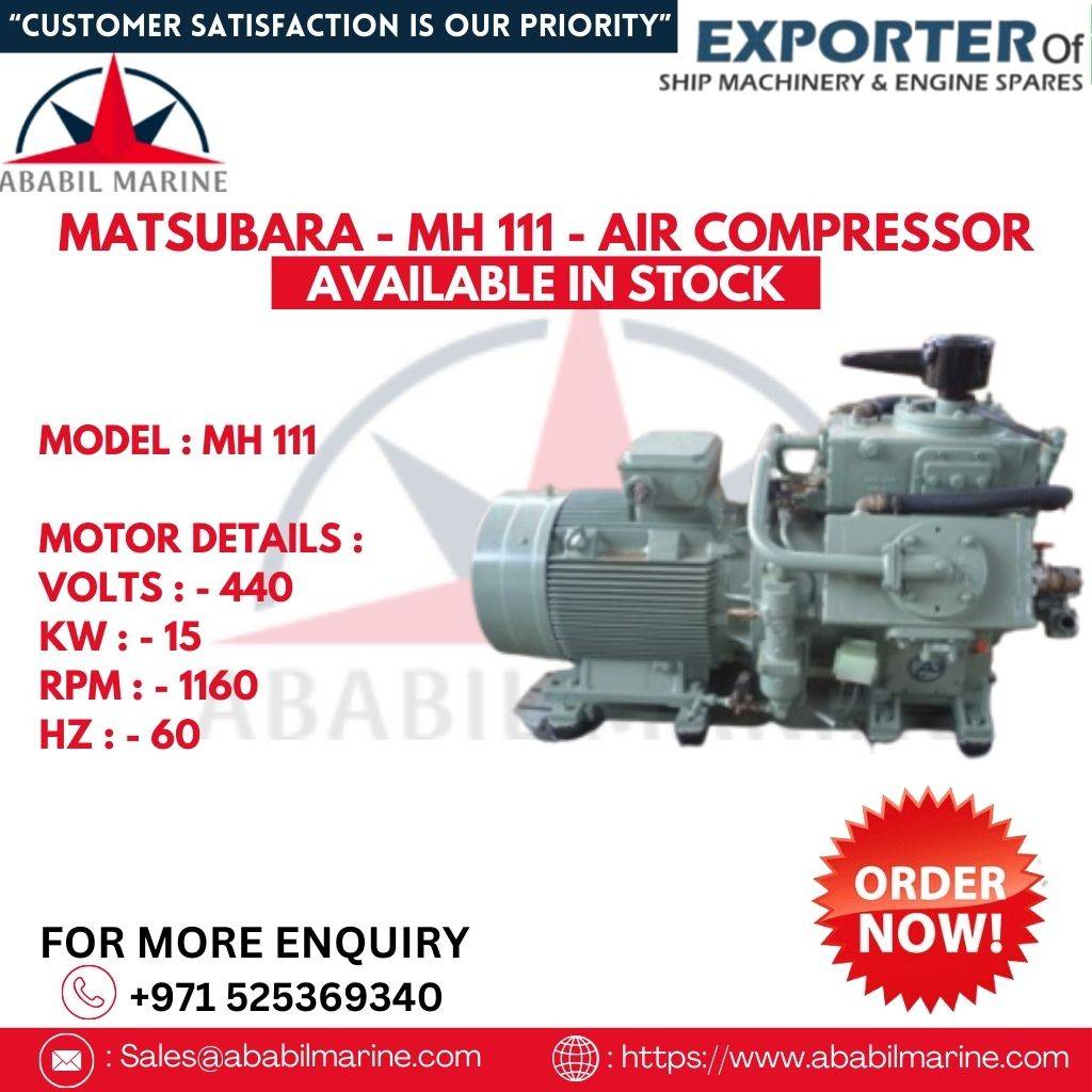 MH 111 - MATSUBARA - AIR COMPRESSOR Ababil Marine