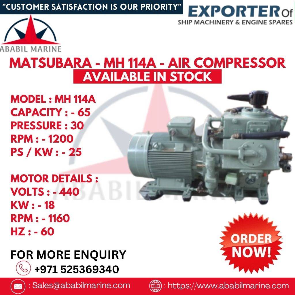MH 114A - MATSUBARA - AIR COMPRESSOR Ababil Marine