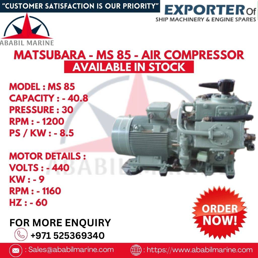 MS 85 - MATSUBARA - AIR COMPRESSOR Ababil Marine