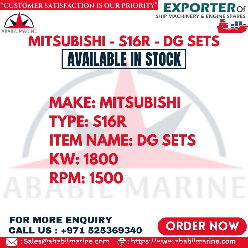 MITSUBISHI - S16R - DG SETS Ababil Marine