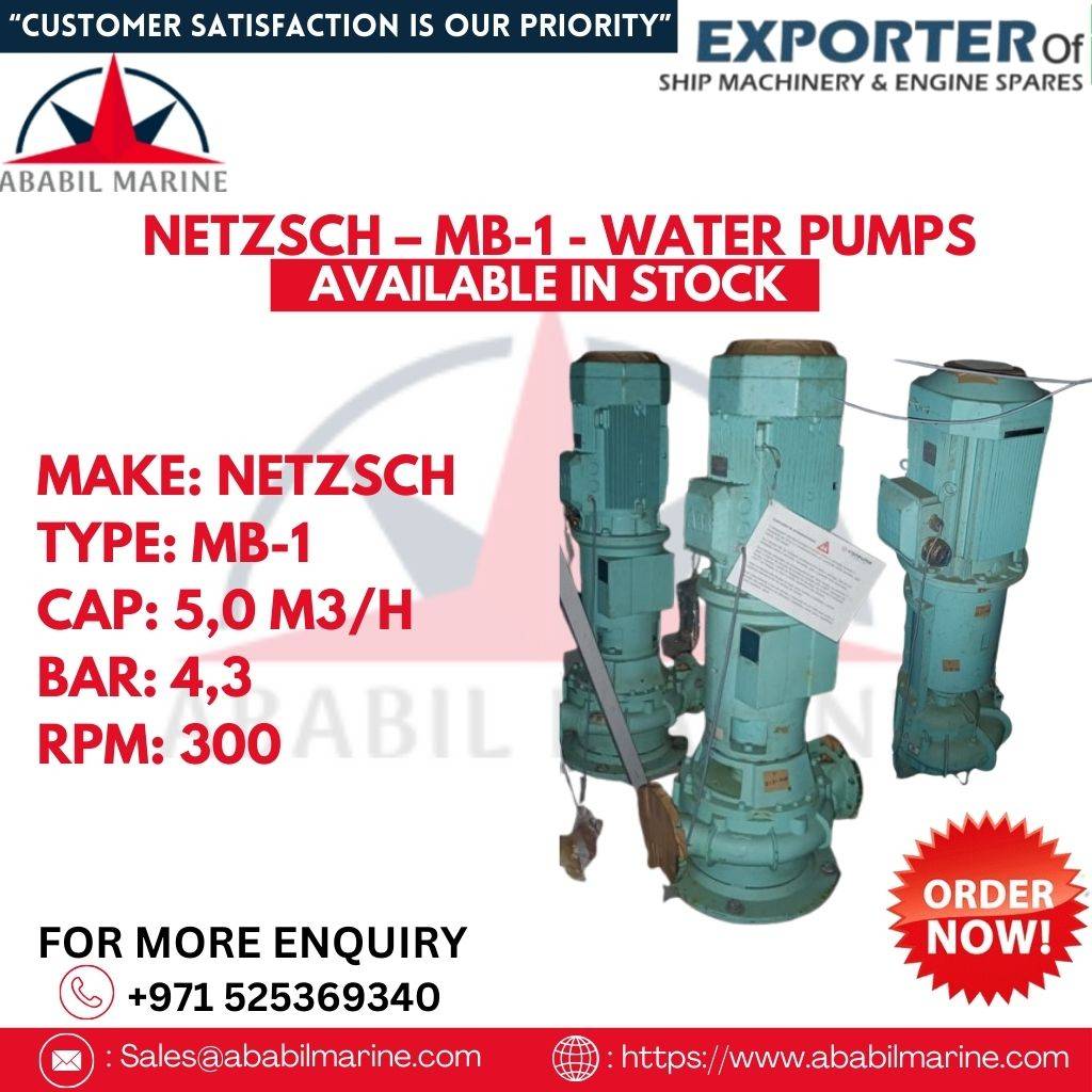NETZSCH – MB-1 - WATER PUMPS Ababil Marine