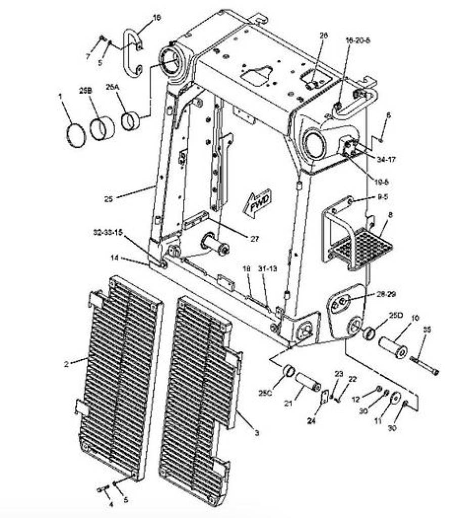 Radiator Guard for Caterpillar D8R II / D8R Tractor Ababil Marine