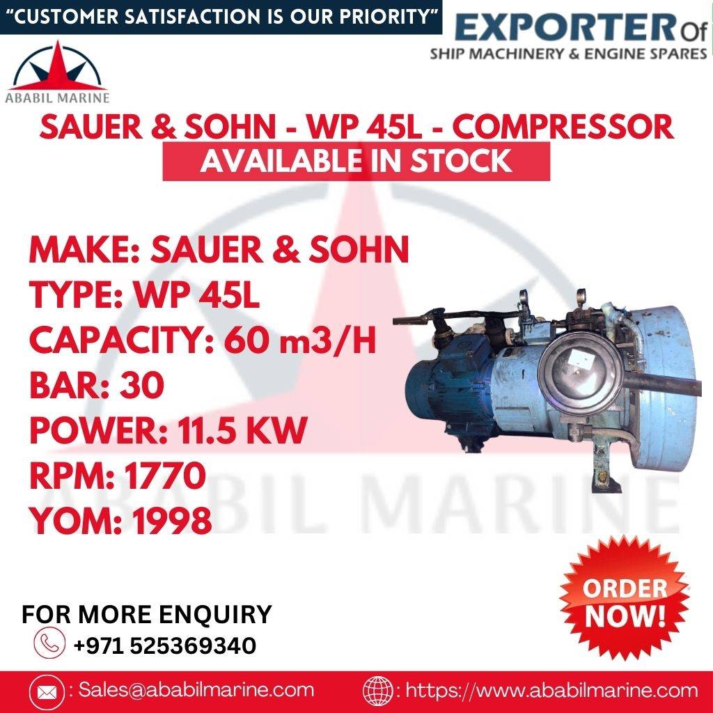 SAUER & SOHN - WP 45L - COMPRESSOR Ababil Marine