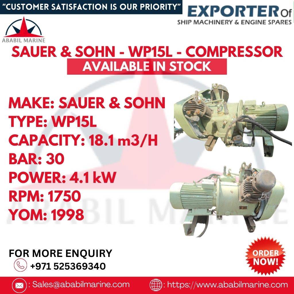 SAUER & SOHN - WP15L - COMPRESSOR Ababil Marine