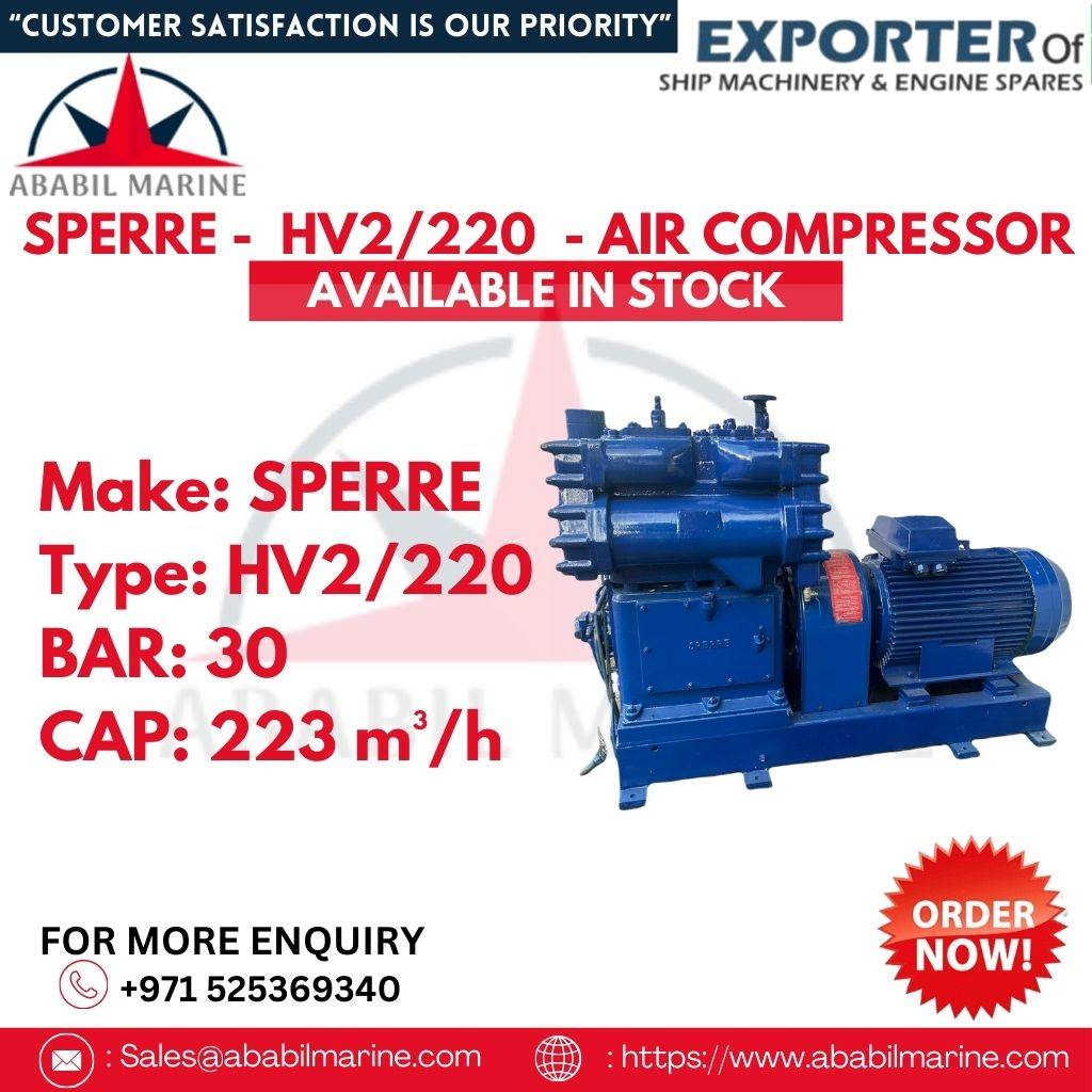 SPERRE -  HV2/220  - AIR COMPRESSOR  Ababil Marine