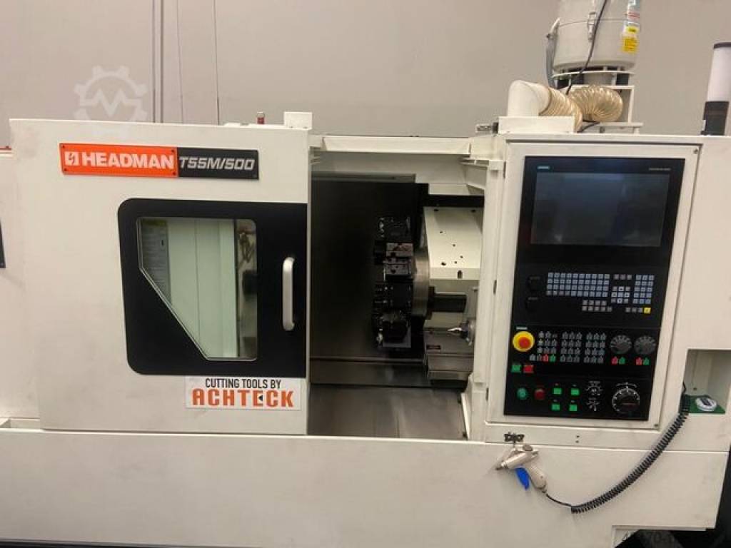 Slant bed cnc lathe with C axis HEADMAN T55M/500 Ababil Marine