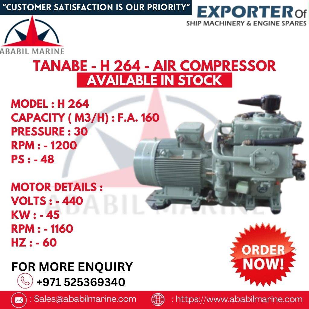 H 264 - TANABE - AIR COMPRESSOR Ababil Marine
