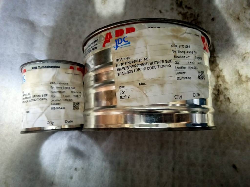 TURBOCHARGER - ABB - VTR - 454 - TURBO BEARINGS - RECONDITION Ababil Marine