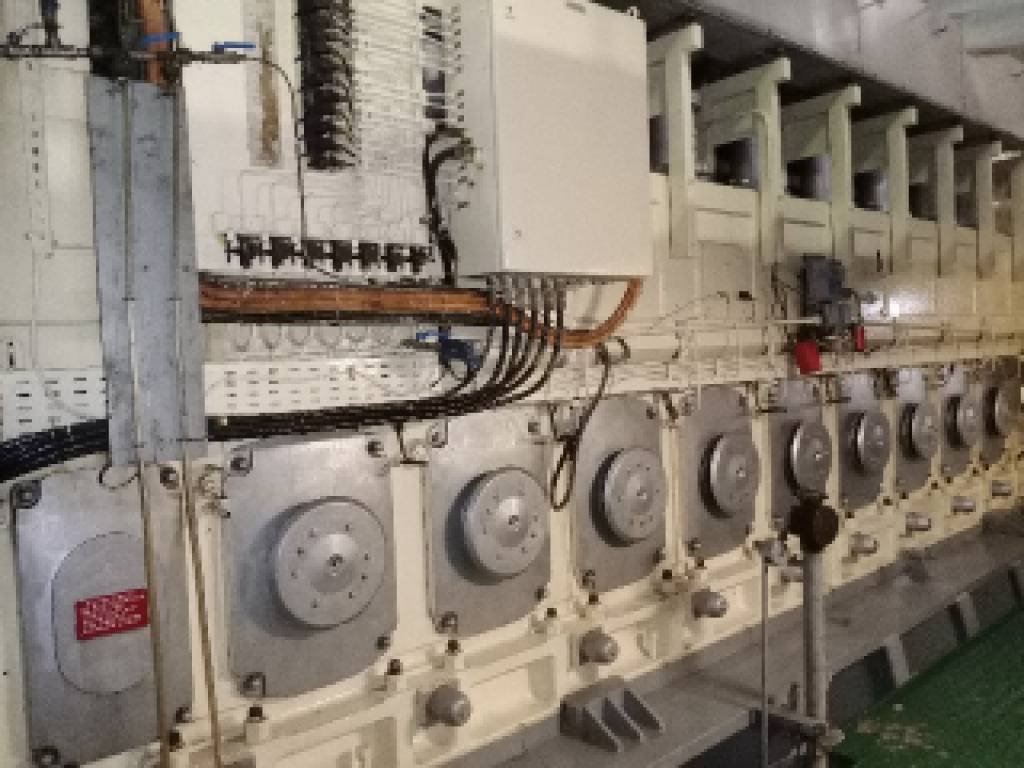 WARTSILA 9L38 DIESEL ENGINE -CRANKSHAFT -ENGINE FRAME Ababil Marine