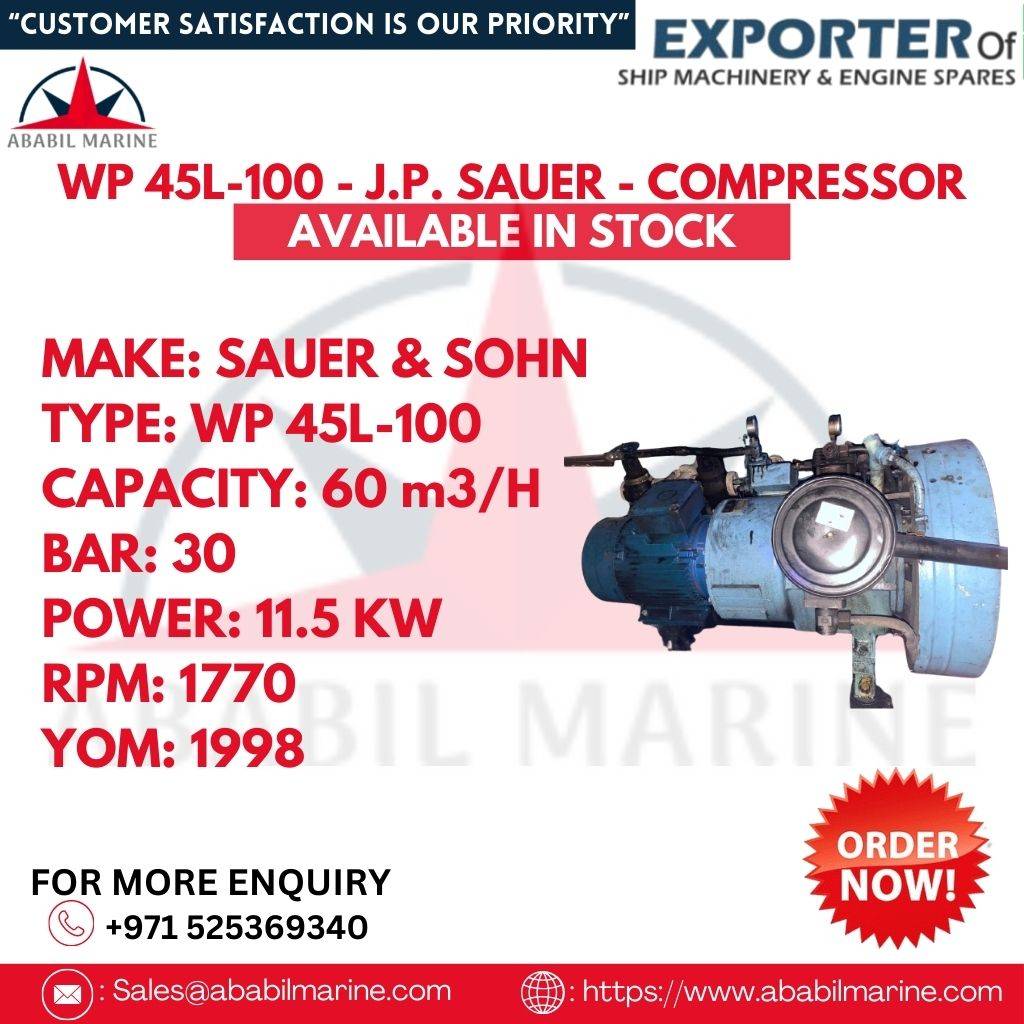 WP 45L-100 - J.P. SAUER - COMPRESSOR Ababil Marine
