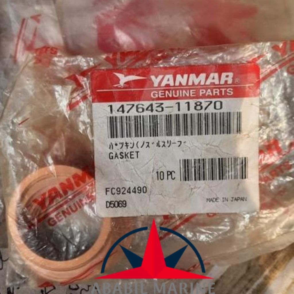 YANMAR – N21 - SPARES – GASKET – 147643-11870 Ababil Marine