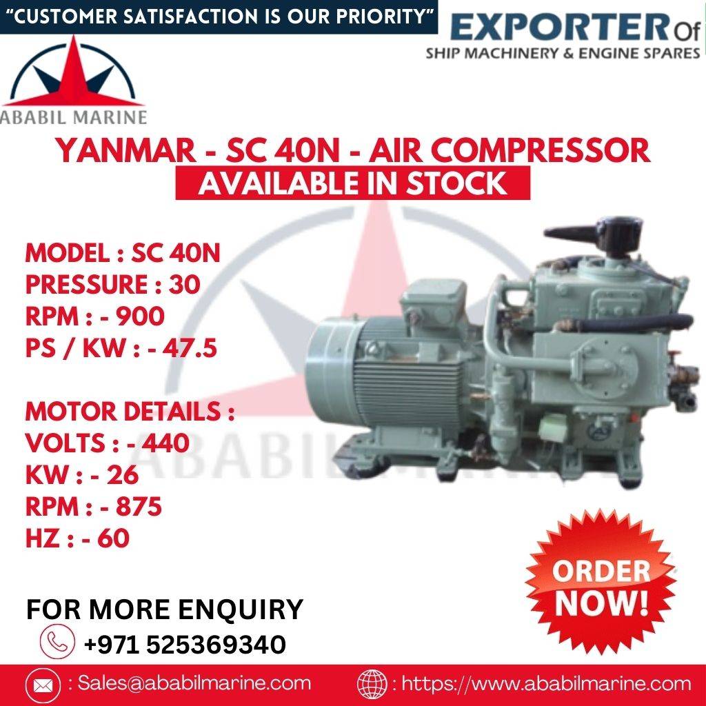 SC 40N - YANMAR - AIR COMPRESSOR Ababil Marine