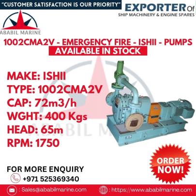 1002CMA2V - EMERGENCY FIRE - ISHII - PUMPS